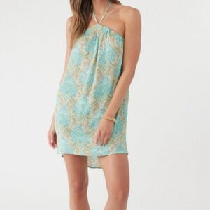 O'Neil Declan Halter Dress print NWT Sz S